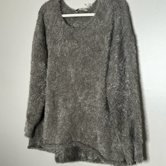 Soft Surroundings XL Subtle Shimmer Pullover Eyelash Fuzzy Soft Cozy Sweater - Picture 3 of 15